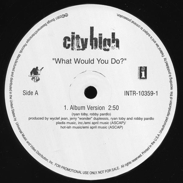 City High : What Would You Do? (12", Single, Promo)