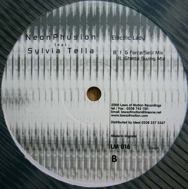 Neon Phusion Feat. Sylvia Tella : Electric Lady (12")