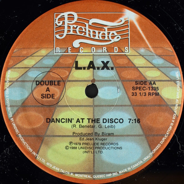 L.A.X. : All My Love / Dancin' At The Disco (12")