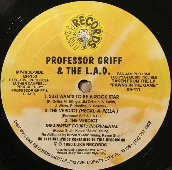 Professor Griff And The Last Asiatic Disciples : The Verdict (12")