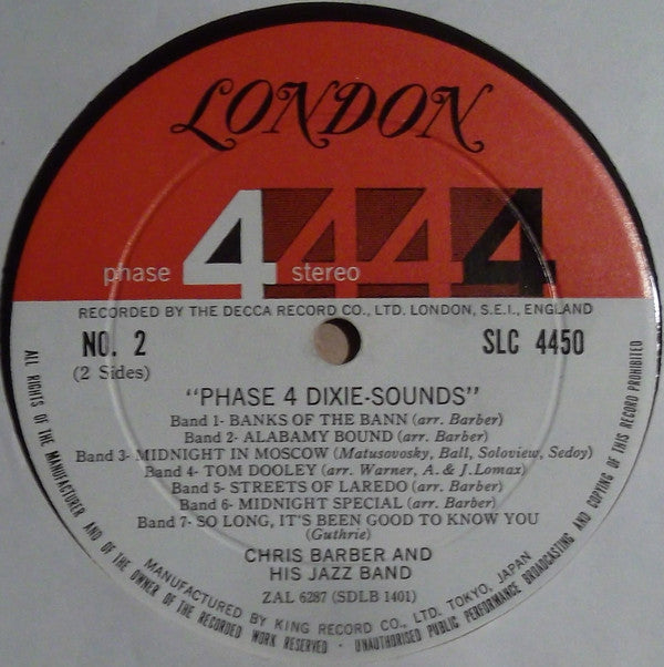 Chris Barber's Jazz Band : Phase 4 Dixie-Sounds (LP, Album)