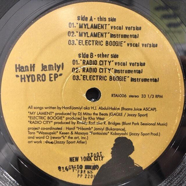 Hanif Jamiyl : Hydro EP (12", EP, Ltd)