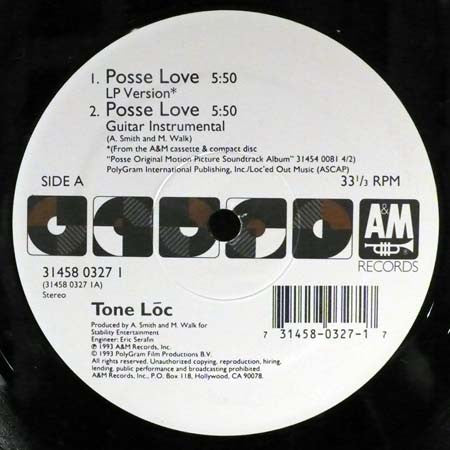 Tone Loc : Posse Love (12")