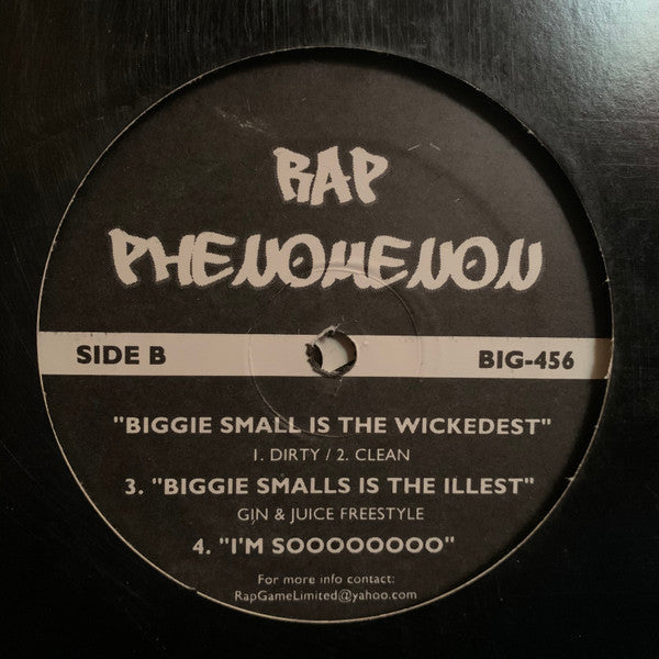 Notorious B.I.G. : Biggie Small Is The Wickedest / Biggie Small Is The Illest / I'm Soooooooo / Live At Madison Square Garden / Live From East London (12", Unofficial)