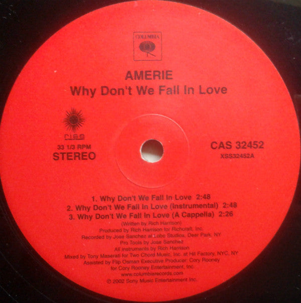 Amerie : Why Don't We Fall In Love (12")