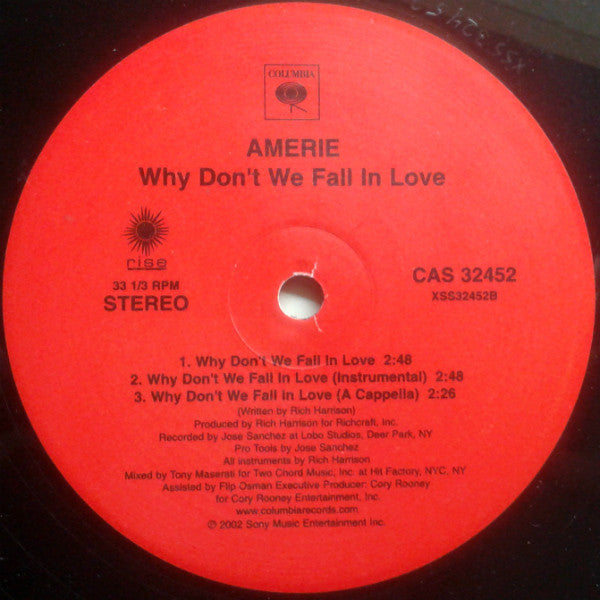 Amerie : Why Don't We Fall In Love (12")