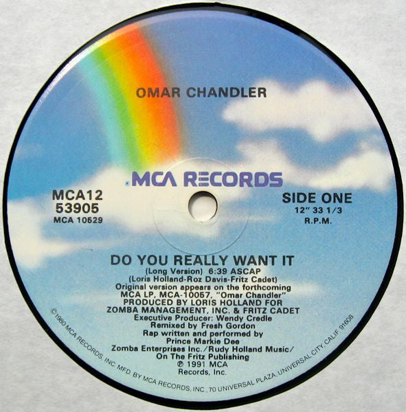 Omar Chandler : Do You Really Want It (12", Single)