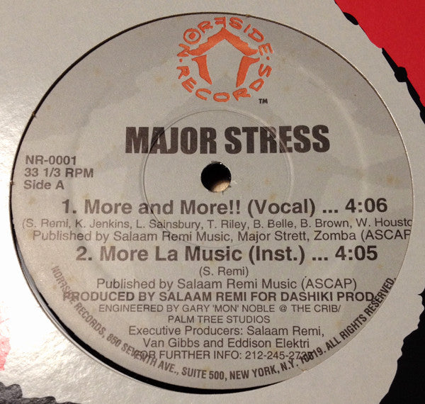 Major Stress : More And More / A Day In Da Stuy (12")