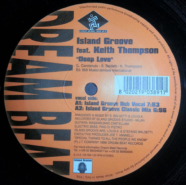 Island Groove : Deep Love (12")