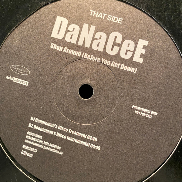 Danacee : Shop Around (Before You Get Down) (12", Promo)