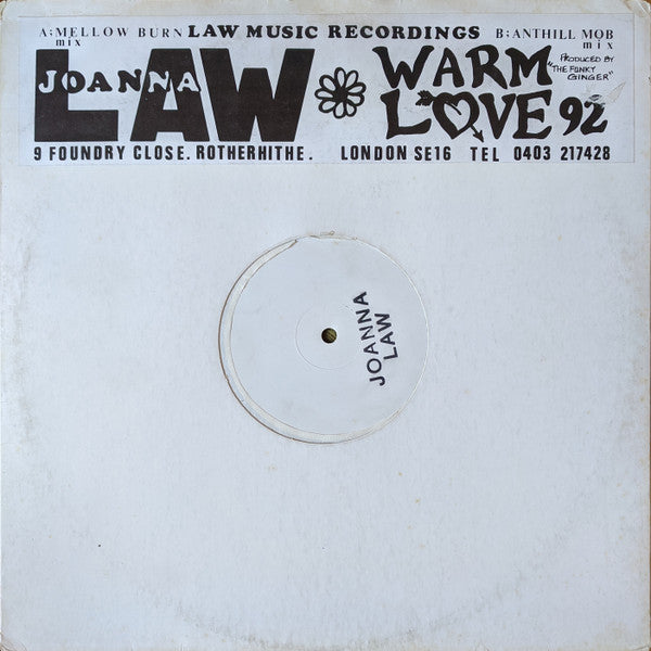 Joanna Law : Warm Love 92 (12", W/Lbl)