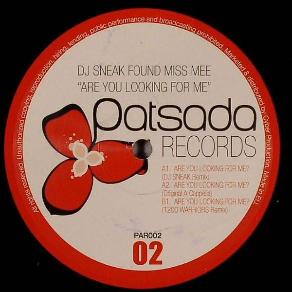 DJ Sneak / 1200 Warriors Found Miss Mee : Are You Looking For Me (Remixes) (12")