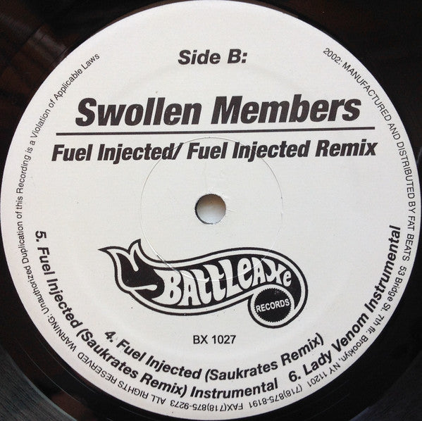 Swollen Members Featuring Saukrates and Moka Only : Fuel Injected / Fuel Injected Remix (12")