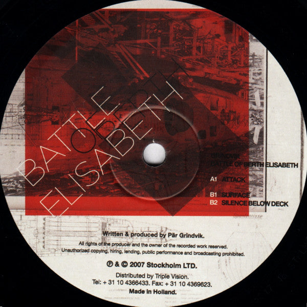 Pär Grindvik : Battle Of Berth Elisabeth (12")