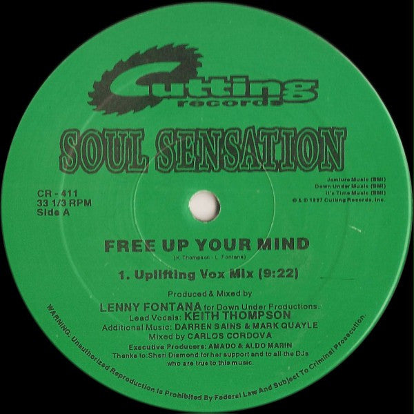Soul Sensation : Free Up Your Mind (12")