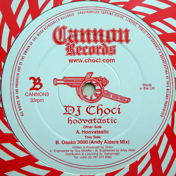 Choci : Hoovatastic / Osaka 3000 (Andy Alders Mix) (12")