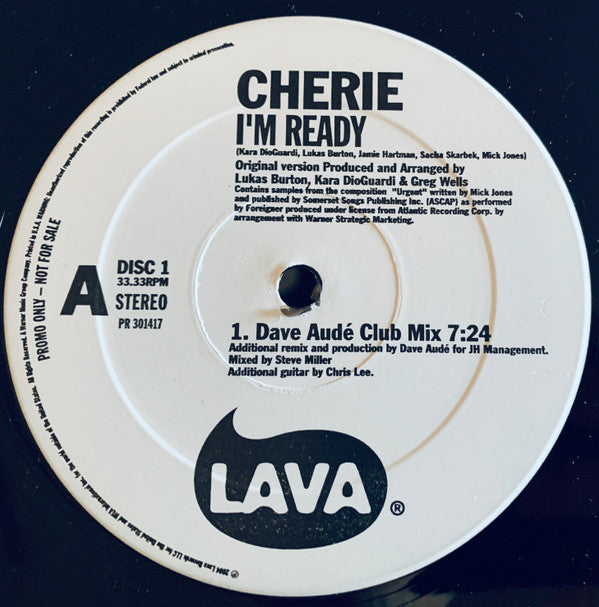 Cherie (2) : I'm Ready (The Remixes) (2x12", Single, Promo)