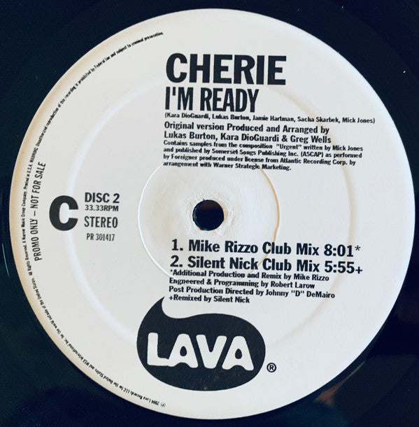 Cherie (2) : I'm Ready (The Remixes) (2x12", Single, Promo)