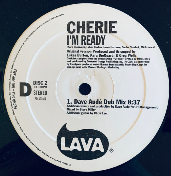 Cherie (2) : I'm Ready (The Remixes) (2x12", Single, Promo)