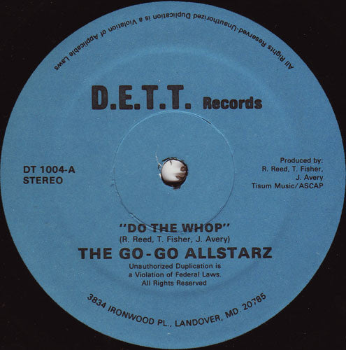 The Go-Go Allstarz : Do The Whop (12")