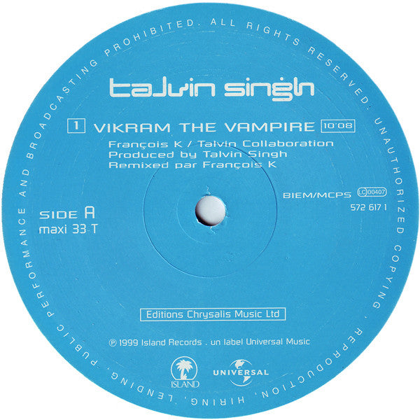 Talvin Singh : Vikram The Vampire (12", Maxi)