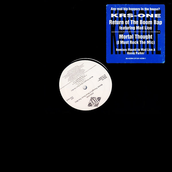 KRS-One : Return Of The Boom Bap (12", Promo)