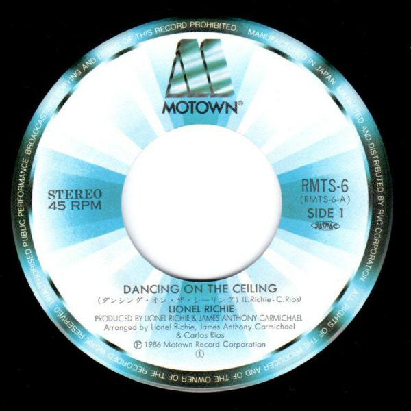 Lionel Richie : Dancing On The Ceiling (7", Single)