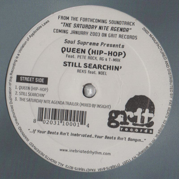 Soul Supreme / Reks : Queen (Hip-Hop) / Still Searchin' (12")
