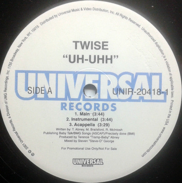 Twise : Uh-Uhh (12", Promo)
