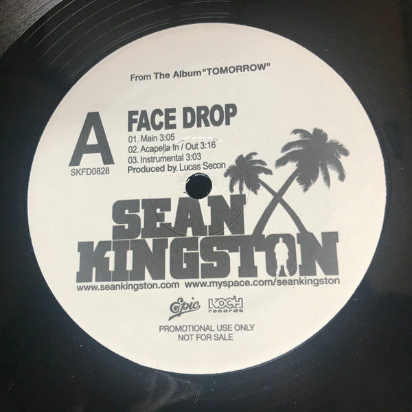 Sean Kingston : Face Drop (12", Promo)