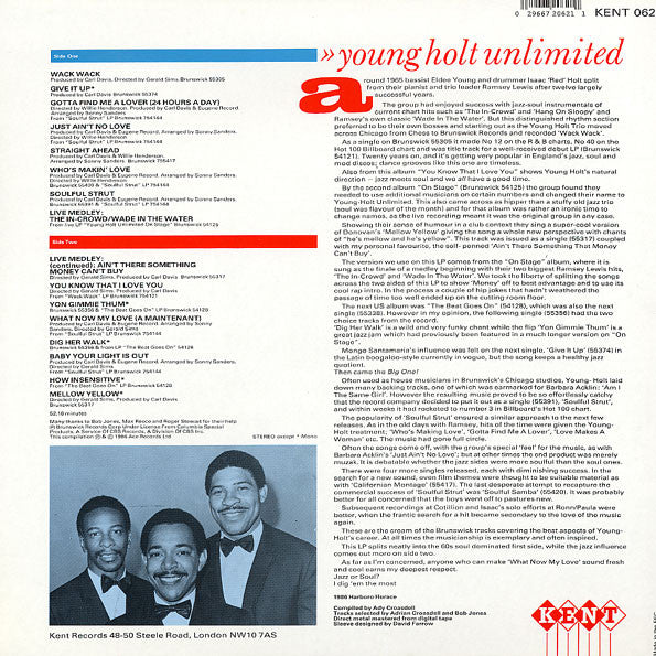 Young Holt Unlimited : Wack Wack (LP, Comp, RE)