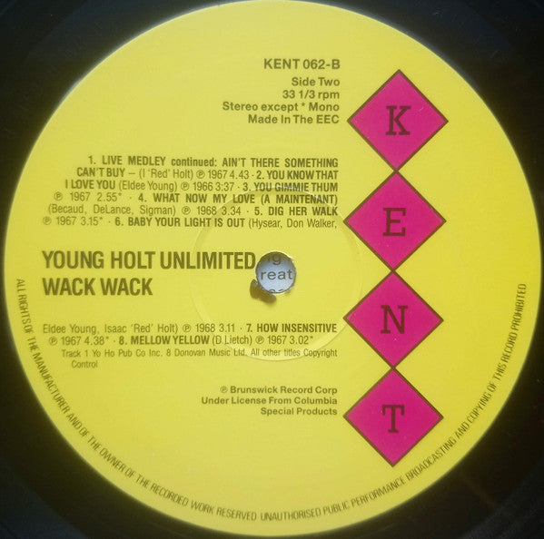 Young Holt Unlimited : Wack Wack (LP, Comp, RE)