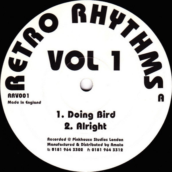 Retro Rhythms : Retro Rhythms Vol 1 (12")