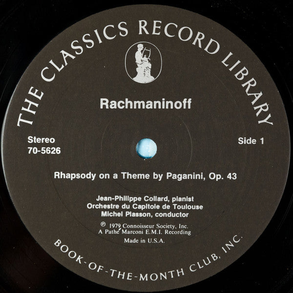 Sergei Vasilyevich Rachmaninoff, Jean-Philippe Collard, Orchestre National Du Capitole De Toulouse, Michel Plasson : Rachmaninoff (4xLP + Box)