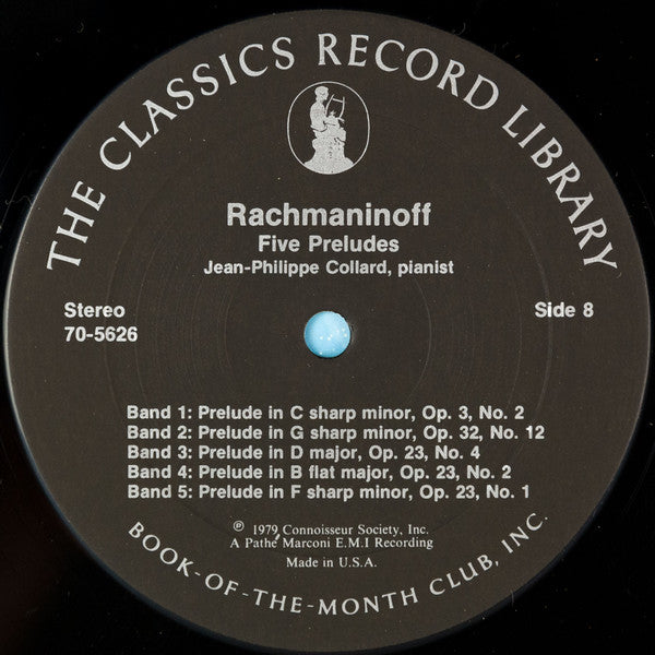 Sergei Vasilyevich Rachmaninoff, Jean-Philippe Collard, Orchestre National Du Capitole De Toulouse, Michel Plasson : Rachmaninoff (4xLP + Box)