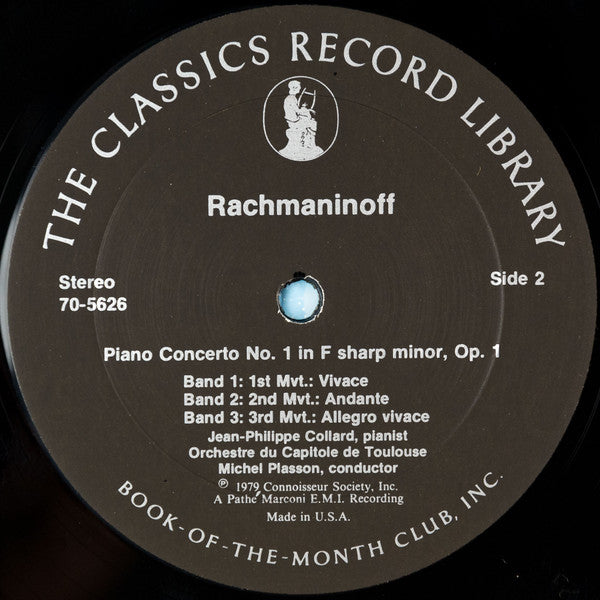Sergei Vasilyevich Rachmaninoff, Jean-Philippe Collard, Orchestre National Du Capitole De Toulouse, Michel Plasson : Rachmaninoff (4xLP + Box)
