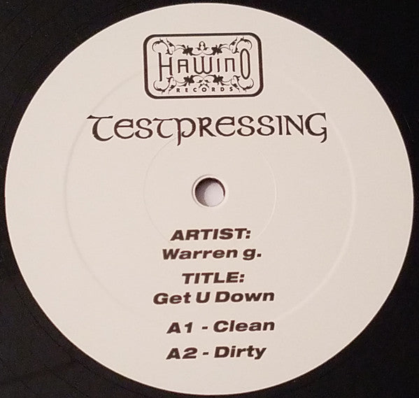 Warren G : Get U Down (12", Single, TP)