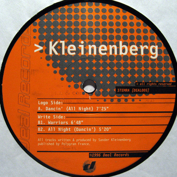 Sander Kleinenberg : Dancin' (All Night) (12")