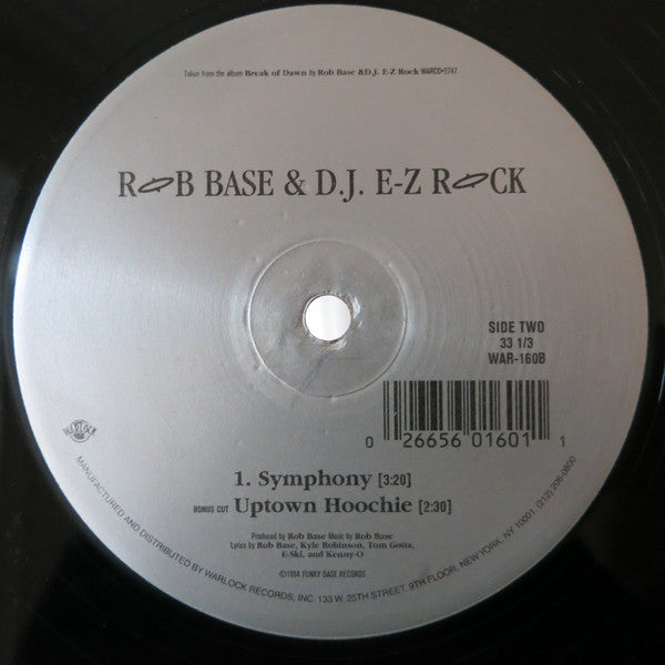 Rob Base & DJ E-Z Rock : Break Of Dawn (12")