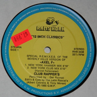 Club's Rappers : Axel F (12")