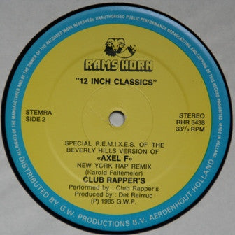 Club's Rappers : Axel F (12")