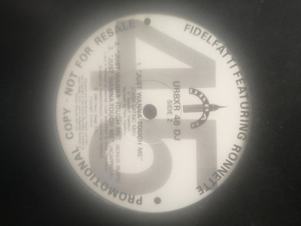 Piero Fidelfatti And Ronnette : Just Wanna Touch Me (12", Promo)