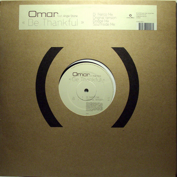 Omar Feat. Angie Stone : Be Thankful (12")