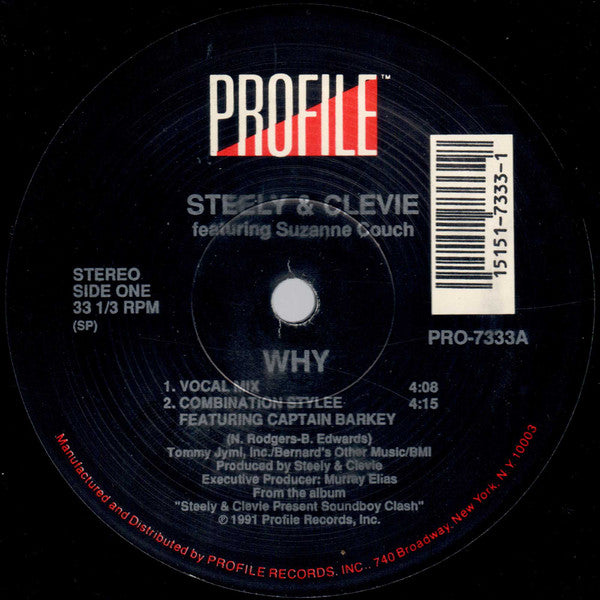 Steely & Clevie Featuring Suzanne Couch : Why (12")