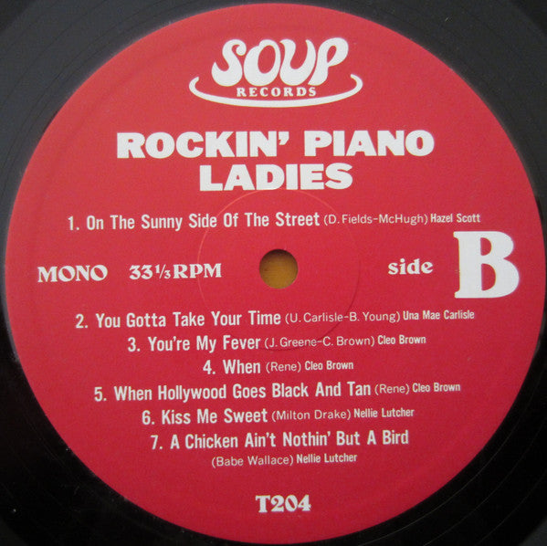 Various : Black Pop [4 ] Rockin' Piano Ladies (LP, Comp)