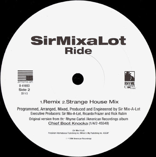 Sir Mix-A-Lot : Ride (12")