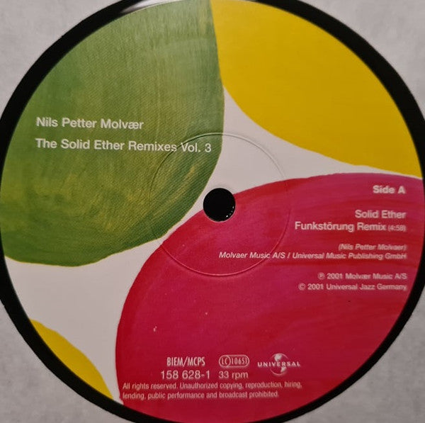 Nils Petter Molvær : The Solid Ether Remixes Vol. 3 (12")