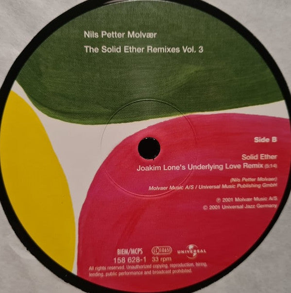 Nils Petter Molvær : The Solid Ether Remixes Vol. 3 (12")
