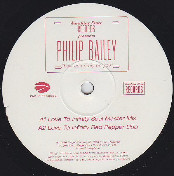 Philip Bailey : How Can I Rely On You (12")