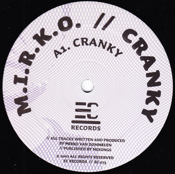 M.I.R.K.O. : Cranky (12")